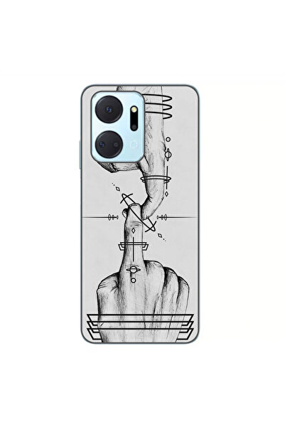 OEM Husa compatibila cu Honor X7a Silicon Gel Tpu Model Universe Touch