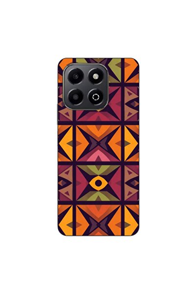 OEM Husa compatibila cu Honor X6b Silicon Gel Tpu Model Tribal Retro Shapes