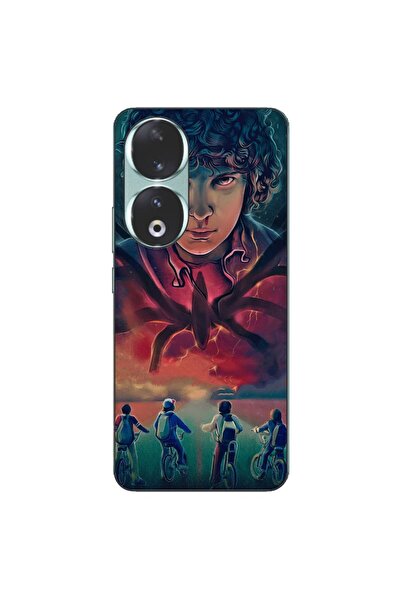 OEM Husa compatibila cu Honor 90 5G Silicon Gel Tpu Model Stranger Things Car...