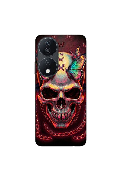 OEM Θήκη συμβατή με Honor X7b, από σιλικόνη gel TPU, με ολογραφικό κρανίο και...