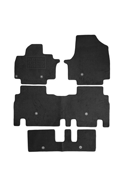 RapidAuto Set covorase auto mocheta Kia Ev9 Electric 7p. 2023→, Negru, 4 buc.