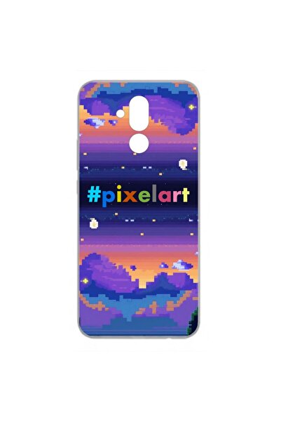 OEM Husa compatibila cu Huawei Mate 20 Lite Silicon Gel Tpu Model Pixel Art P...
