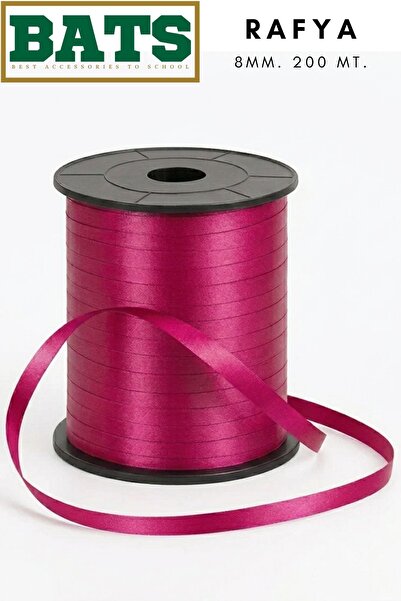 BATS RAFYA BALON İPİ SÜSLEME KURDELESİ 8 MM. X 200 MT. FUŞYA