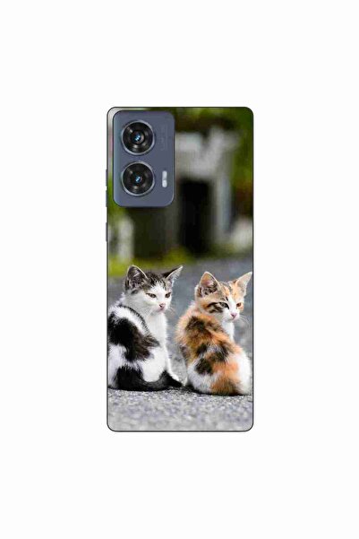 OEM Husa compatibila cu Motorola Edge 50 Fusion Silicon Gel Tpu Model Kitties