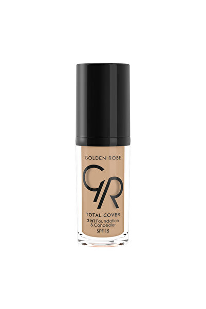 Golden Rose TOTAL COVER 2IN1 FOUNDATION AND CONCEALER SPF15 6 TAUPE 30ML