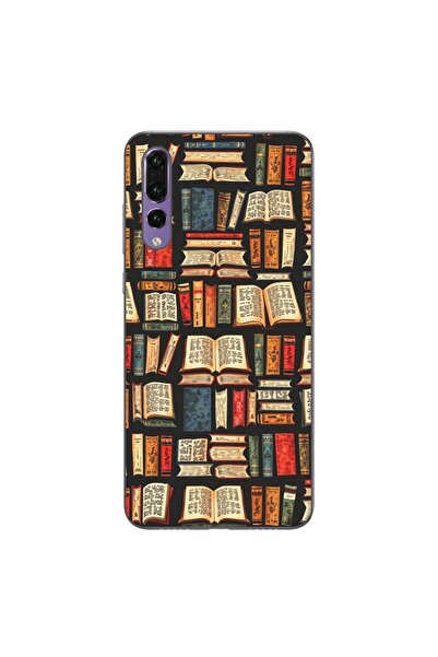 OEM Husa compatibila cu Huawei P20 Pro Silicon Gel Tpu Model Books Pattern