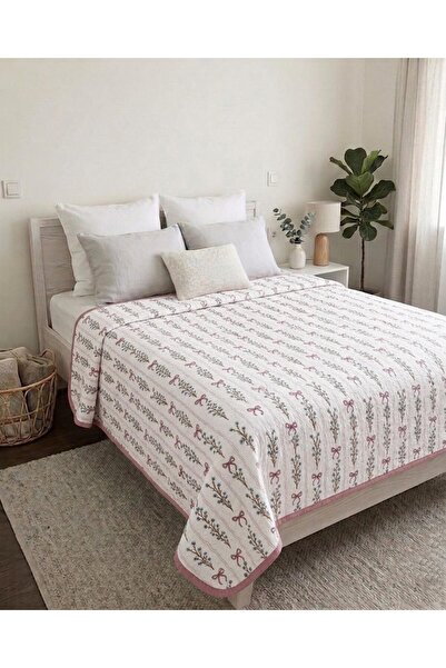 Ahsela Home Pamuklu Yazlık Pike – Terletmeyen Pamuklu Serin Konfor Çift Kişilik