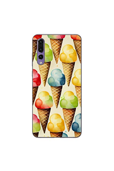 OEM Калъф, съвместим с Huawei P20 Pro, силиконов гел TPU модел с десен на сла...