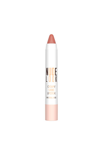 Golden Rose NUDE LOOK CREAMY SHINE LIPSTICK 04 CORAL NUDE 3.5GR