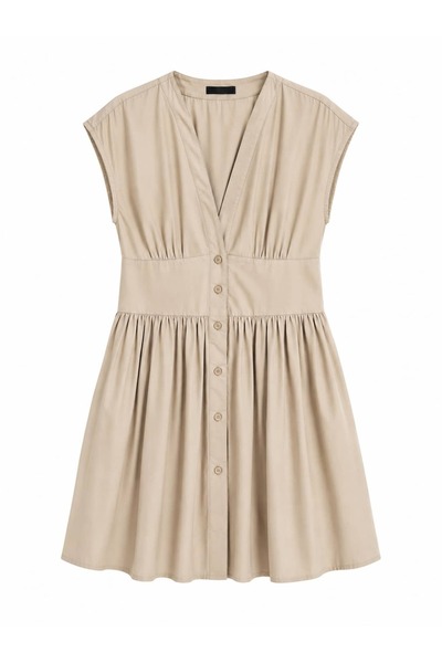 Flow Buttoned Mini Dress