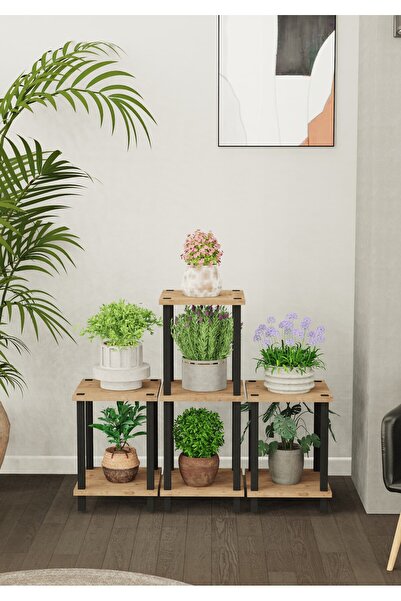 Remaks Diana Çok Katlı Basamak Saksılık Çiçeklik Standı | Dekoratif Modüler B...