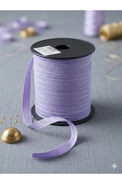 satab French Polka Dot Ribbon / Decorative Ribbon 10mm - 25 Meters