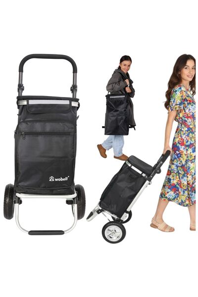 Mardil Shopping Trolley Waterproof Thermal Pocket 45L Gray, grocery cart ligh...