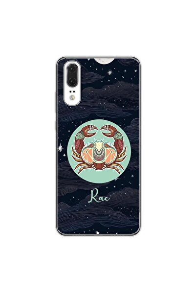 OEM Калъф, съвместим с Huawei P20, силиконов гел TPU, с шарка Хороскоп Рак