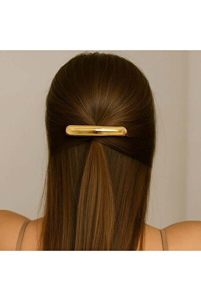 OEM Clamă de Păr Aurie pentru Femei, Model Placă, Accesoriu Elegant pentru Co...
