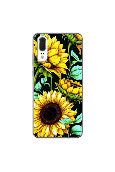 OEM Husa compatibila cu Huawei P20 Silicon Gel Tpu Model Floarea Soarelui AI