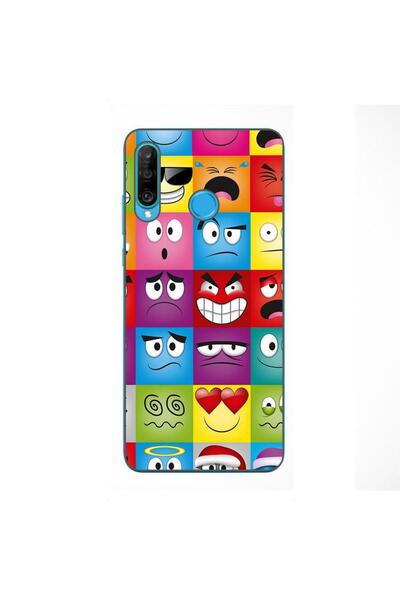OEM Husa compatibila cu Huawei P30 Lite Silicon Gel Tpu Model Funny Faces