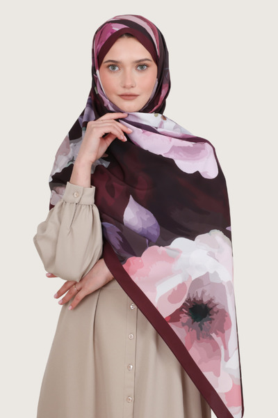 b blueberry italia Bursa Silk Shawl - Sapphire Garden Series -