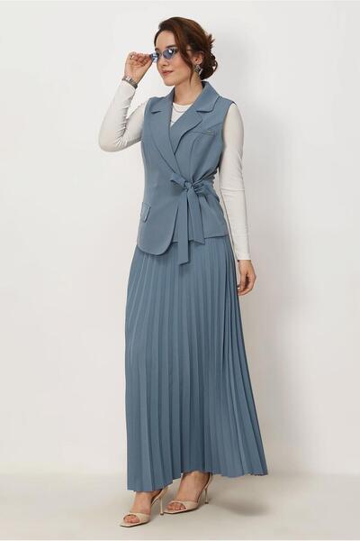 Alvina Set with Skirt and Binding Details 46678