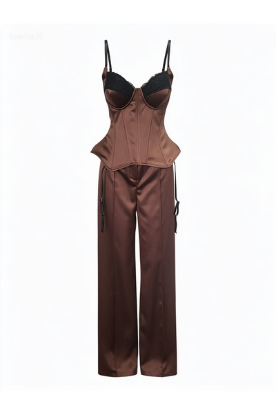 Atelier Carmen Babes Корсет със сатенени панталони