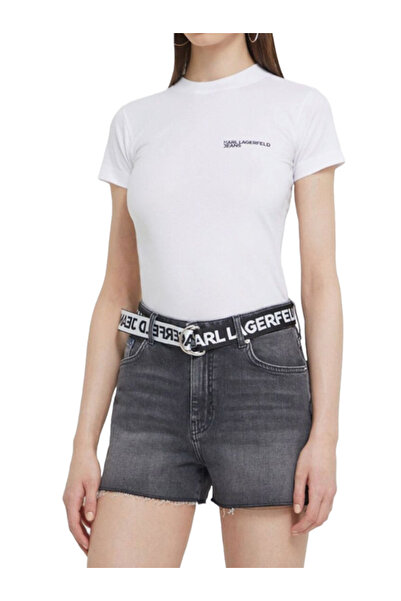 Karl Lagerfeld Γυναικείο Τζιν Σορτς Γκρι Jeans 241J1121-J123
