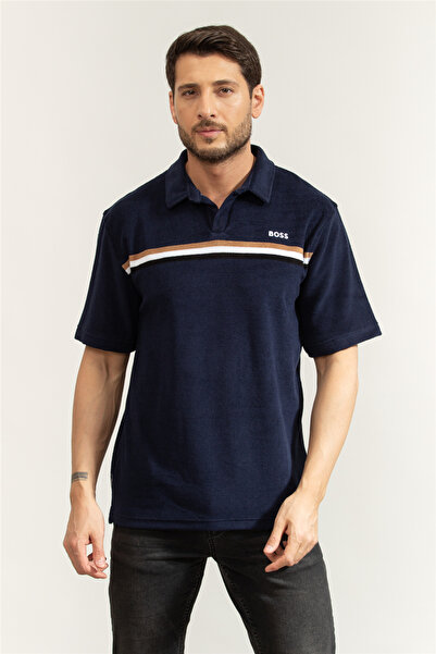 BOSS Iconic Polo Shirt Erkek Şort Mayo Lacivert