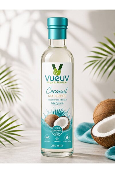 VueuV Coconat Mix Sirkesi 250 ml|| Doğal Fermente Hindistan Cevizi Sirkesi ||...