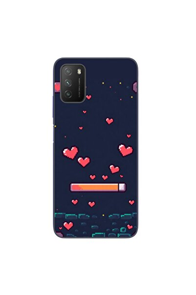 OEM Θήκη συμβατή με Xiaomi Poco M3 από σιλικόνη gel TPU με πικσελωτό σχέδιο H...