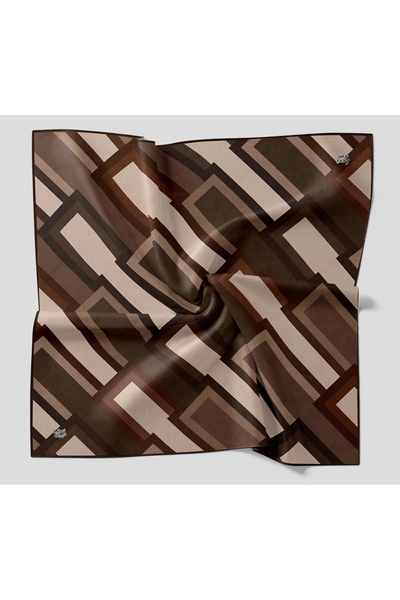 Levidor Crystal Scarf Deep Square Bitter Coffee