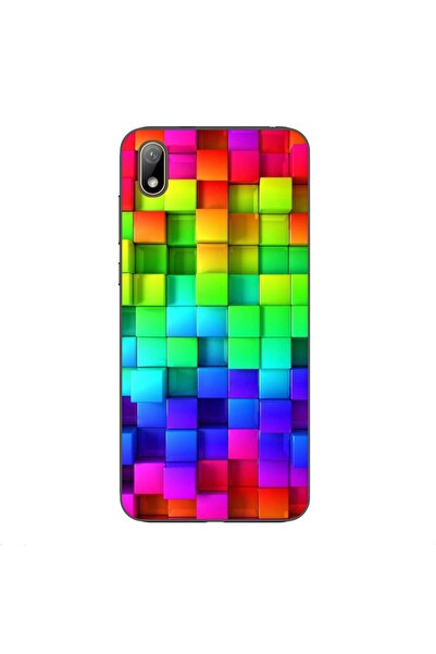 OEM Husa compatibila cu Xiaomi Redmi 7A Silicon Gel Tpu Model Colorful Cubes