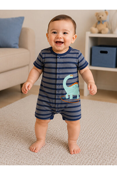 greenmoss 100% Cotton Cute Characters Series Baby Summer Romper