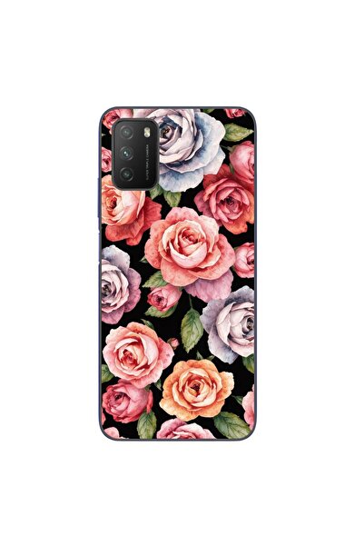 OEM Case compatible with Xiaomi Poco M3 Silicone Gel Tpu Model Colorfull Rose...
