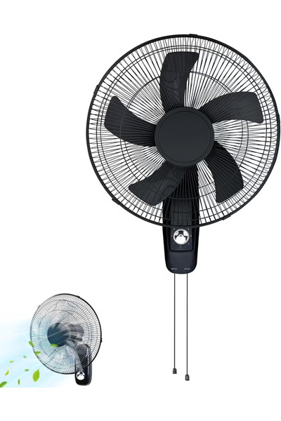 GGEROU Wall Fan 16 inch,3 Speed with Oscillating & Overheat protected | Wall ...