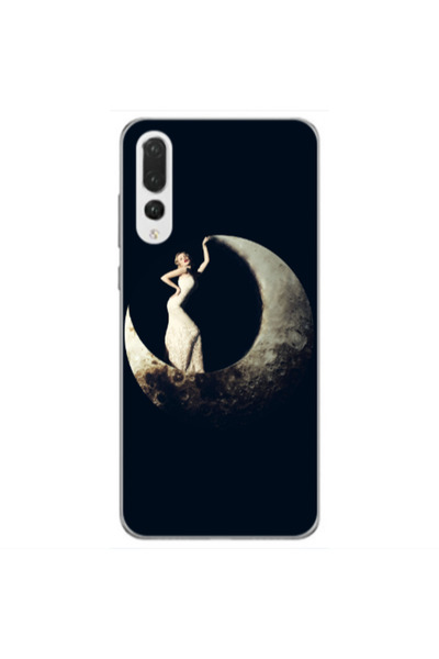 Other Huawei P20 Pro Woman in moon Transparent Silicone TPU Θήκη