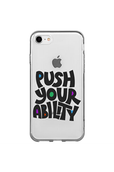 Other Apple iPhone SE 2020 Push Your Ability Transparent Silicone TPU Θήκη