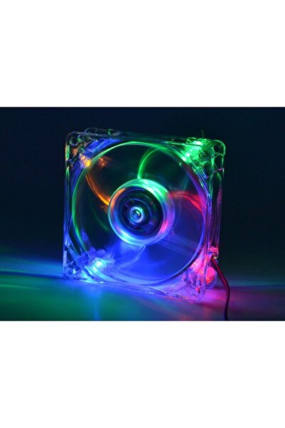 ALIEN Ventilator 12V 80x80x25mm cu LED-uri multicolore