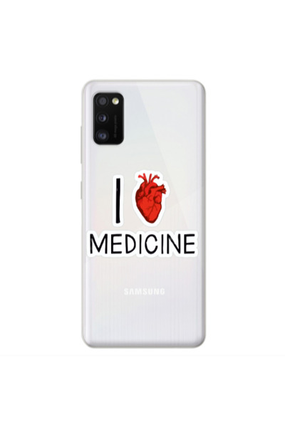 Other Samsung A41 I Love Medicin Transparent Silicone TPU Θήκη