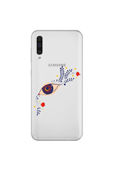Other Samsung A70 Flower eye Transparent Silicone TPU Θήκη