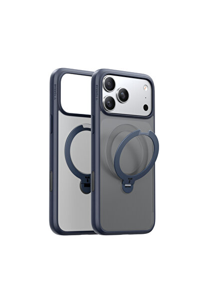 TORRAS Husă Ostand Spin MagSafe pentru iPhone 17 Pro Max Albastru