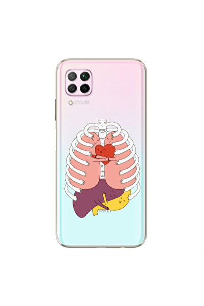 Other Huawei P40 Lite Anatomy Transparent Silicone TPU Θήκη