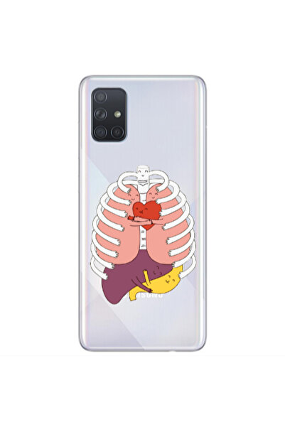 Other Samsung A71 Anatomy Transparent Silicone TPU Θήκη