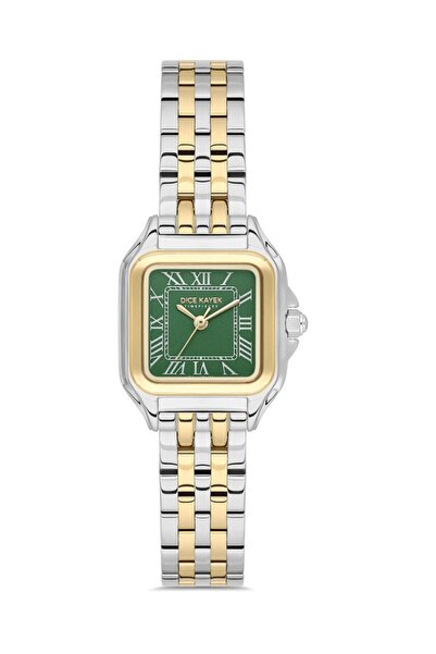 Dice Kayek Dk.1.Ag1433.49 Square Dial 3 Atm Water Resistant Steel Case Metall...