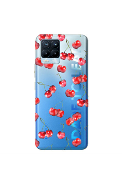 Other Realme 8 Pro Cherries Transparent Silicone TPU Θήκη