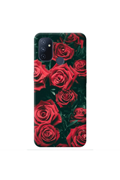 Other Oneplus Nord 100 Red Roses Transparent Silicone TPU Θήκη