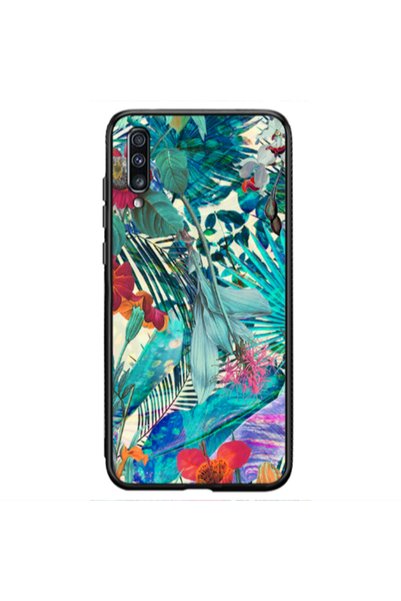 Other Samsung A50 Blue laves tropical Black Glossy Θήκη