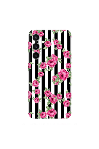 Other Samsung S24 Plus Roses and black line Transparent Silicone TPU Θήκη