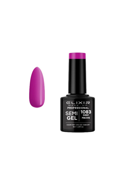 Elixir SEMI GEL (ΗΜΙΜΟΝΙΜΟ ΒΕΡΝΙΚΙ) - 1083 (DEEP MAUVE) 8ML