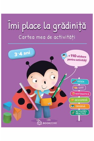 Editura Bookzone Imi place la gradinita 3-4 ani