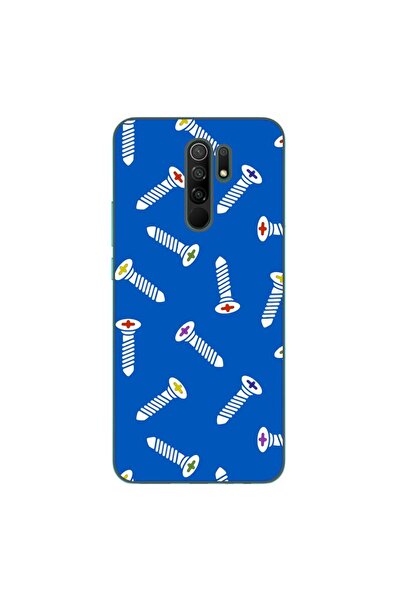 OEM Калъф, съвместим с Xiaomi Redmi 9, силиконов гел TPU модел с шарка на вин...