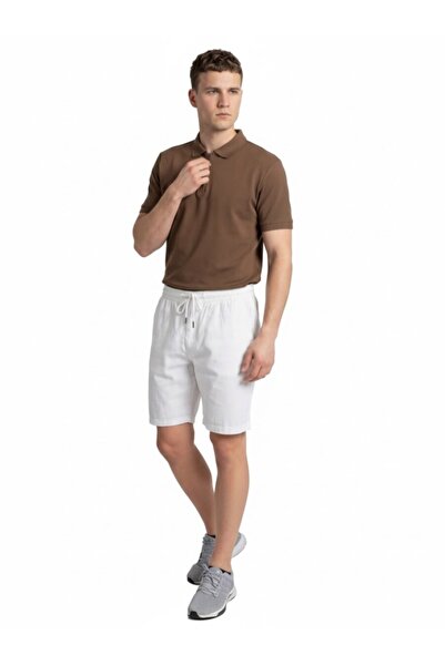 Loft Men's Combed Cotton Shorts Lf2029713 White